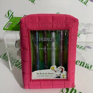 Peanuts X Profusion Cosmetics Eyeliner Pencil Set 4 Piece Case Waterproof Snoopy